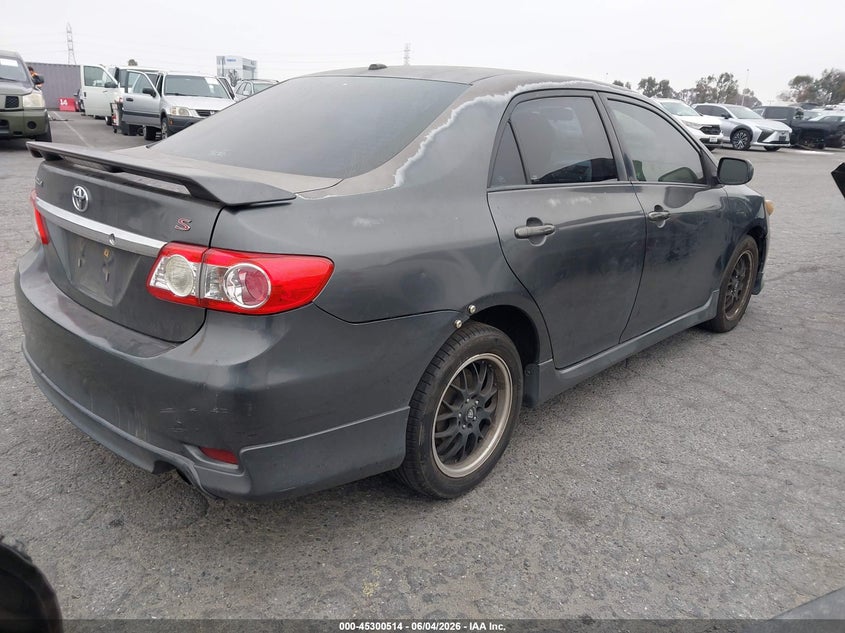 Vin: 2t1bu4ee1bc670156, lot: 45798377, toyota corolla s 20114