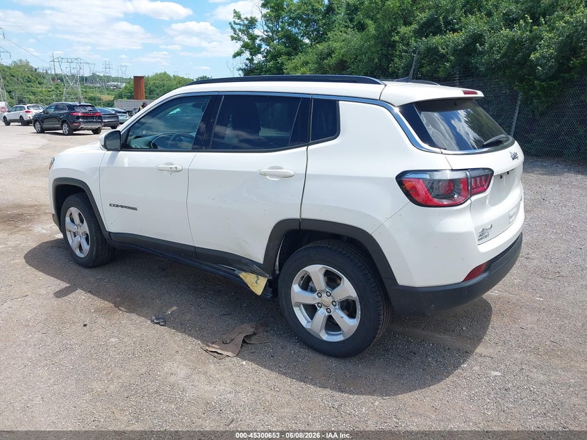 Vin: 3c4njdbbxkt713664, lot: 45798516, jeep compass latitude 4x4 20193