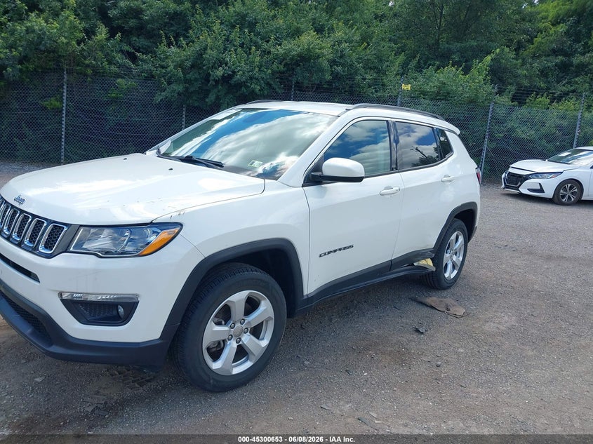 Vin: 3c4njdbbxkt713664, lot: 45798516, jeep compass latitude 4x4 20192