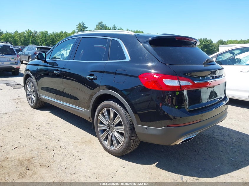 Vin: 2lmpj9jp3gbl47343, lot: 45798568, lincoln mkx black label 20163