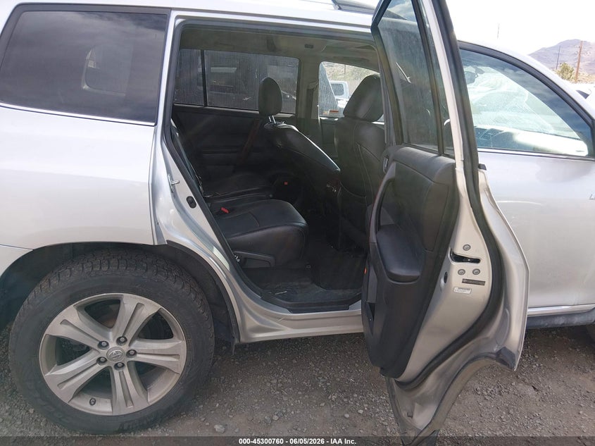2012 Toyota Highlander 3.5 Limited V6 silver Lot 111045300760 Vin 5TDDK3EH7CS140818