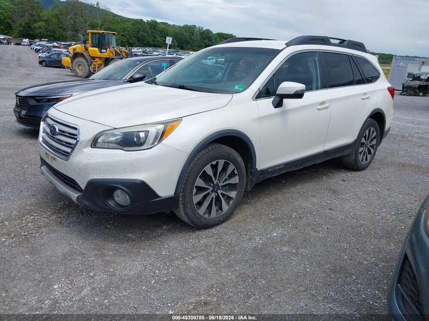 Vin: 4s4bsajc2f3292769, lot: 45798648, subaru outback 2.5i limited 20152