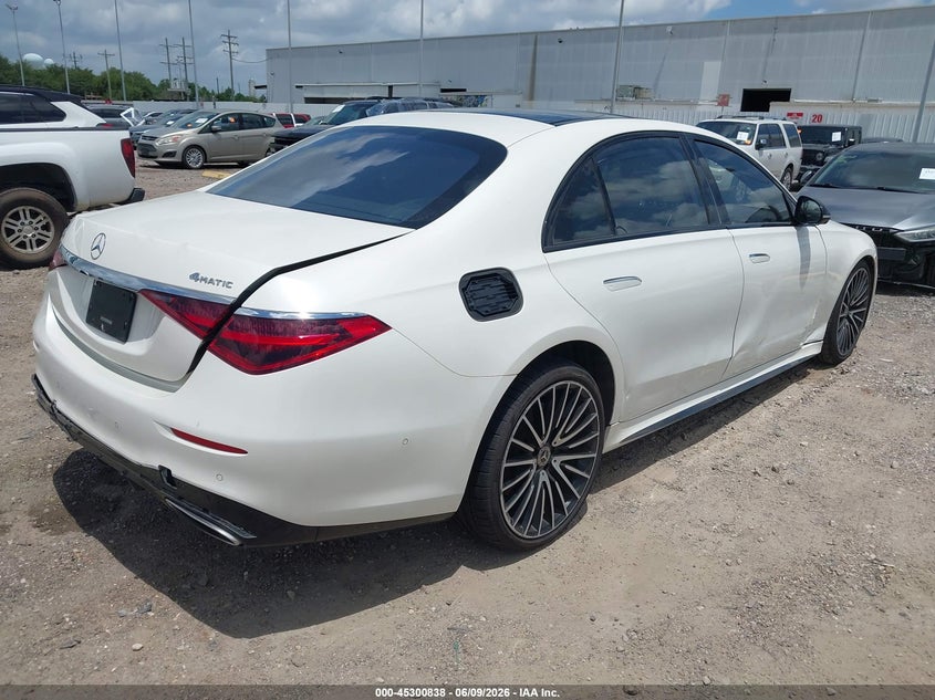 Vin: w1k6g7gb0pa237121, lot: 45798700, mercedes-benz s 580 4matic 20234