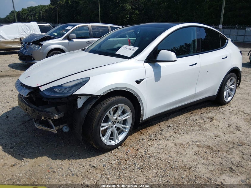 Vin: 5yjygdee1mf192076, lot: 45798739, tesla model y long range dual motor all-wheel drive 20212
