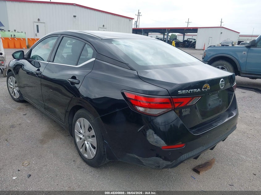 Vin: 3n1ab8bv7ly261872, lot: 45798751, nissan sentra s xtronic cvt 20203
