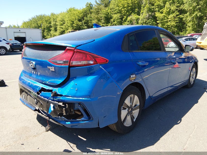 Vin: kmhc65lc4ju084568, lot: 45798818, hyundai ioniq hybrid blue 20184