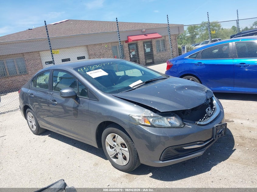 Vin: 19xfb2f5xde047424, lot: 45798833, honda civic lx 2013 img_1
