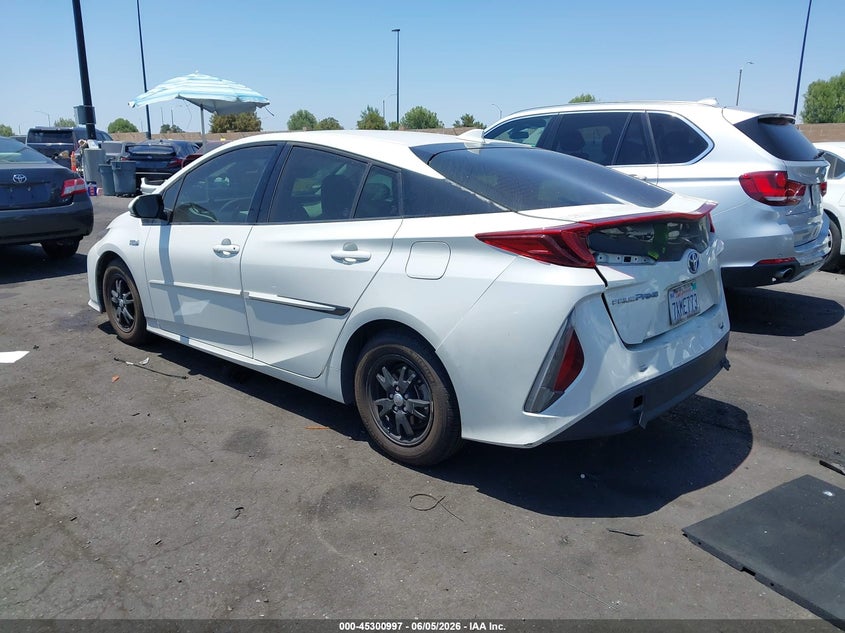 Vin: jtdkarfp2h3009887, lot: 45798859, toyota prius prime premium 20173
