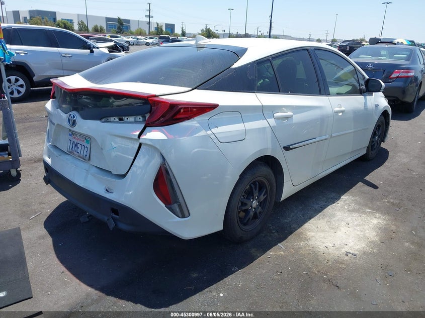 Vin: jtdkarfp2h3009887, lot: 45798859, toyota prius prime premium 20174