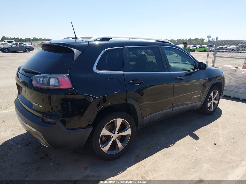 Vin: 1c4pjldx6kd243120, lot: 45798876, jeep cherokee limited fwd 20194