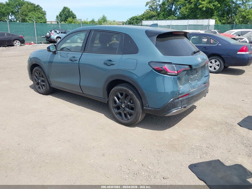 Vin: 3czrz2h51rm756921, lot: 45798926, honda hr-v awd sport/awd sport w/o bsi 20243