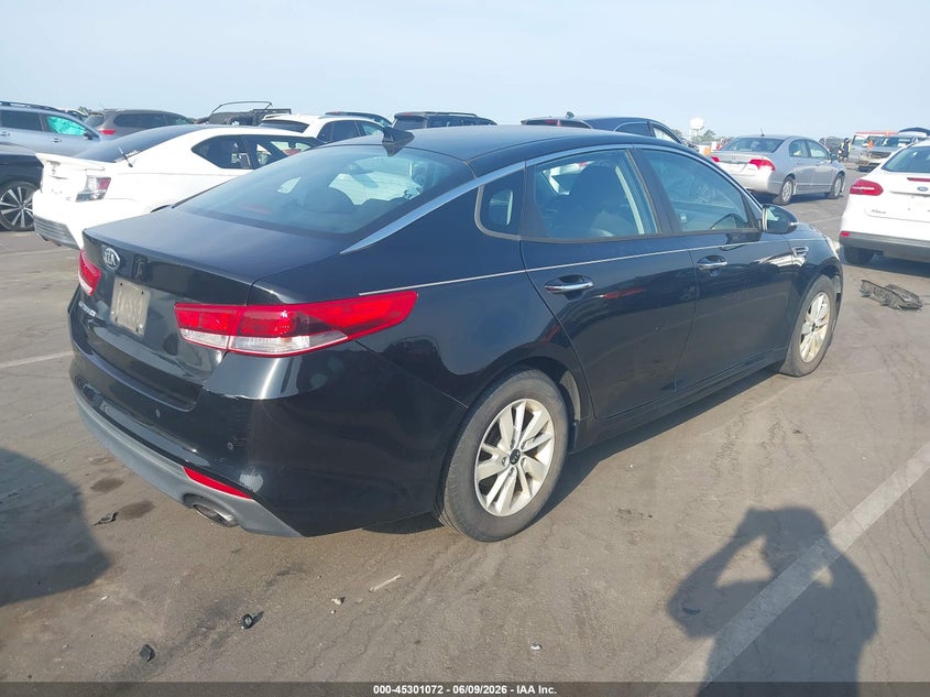Vin: 5xxgt4l39jg196846, lot: 45798935, kia optima lx 20184