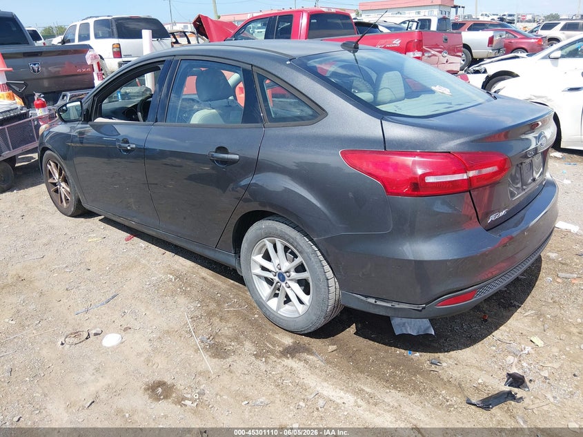 Vin: 1fadp3f28fl336998, lot: 45798973, ford focus se 20153