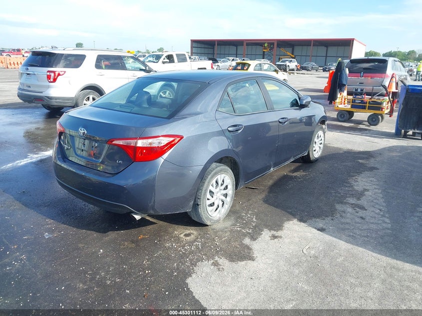 Vin: 5yfburhe3jp765163, lot: 45798975, toyota corolla le 20184