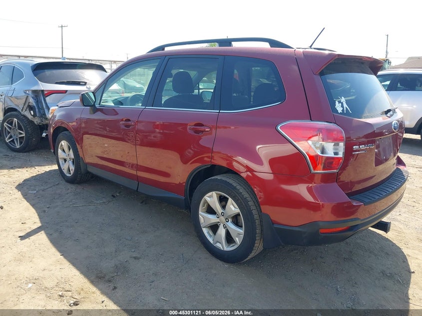 Vin: jf2sjakc9fh839742, lot: 45798983, subaru forester 2.5i limited 20153