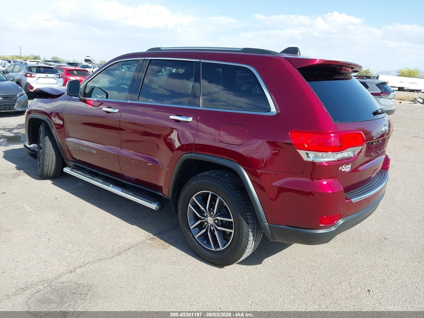 Vin: 1c4rjebgxhc674937, lot: 45799060, jeep grand cherokee limited 4x2 20173