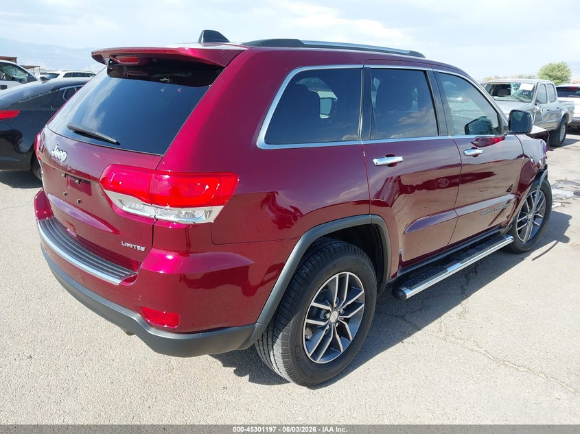 Vin: 1c4rjebgxhc674937, lot: 45799060, jeep grand cherokee limited 4x2 20174