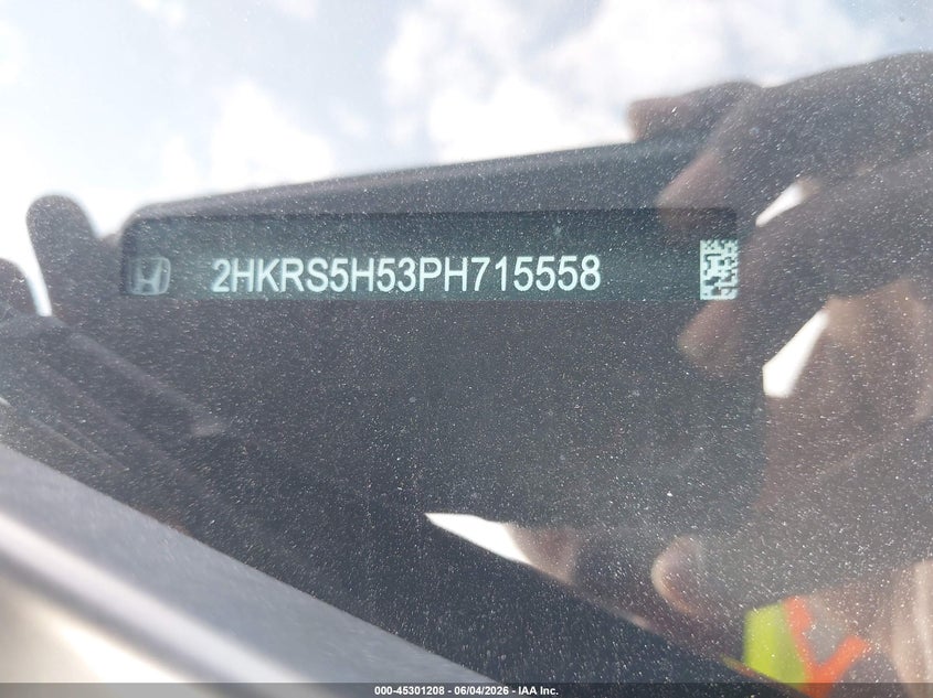 HONDA CR-V HYBRID 2023 VIN 2HKRS5H53PH715558