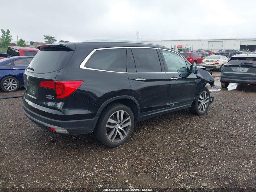 Vin: 5fnyf6h94jb003476, lot: 45799093, honda pilot touring 20184