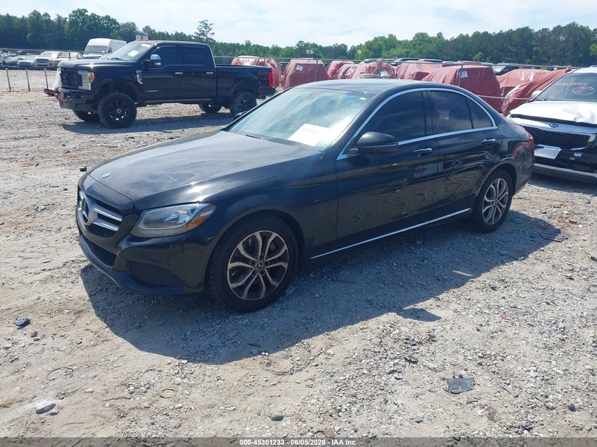 Vin: 55swf4kb3ju252695, lot: 45799096, mercedes-benz c 300 4matic 20182