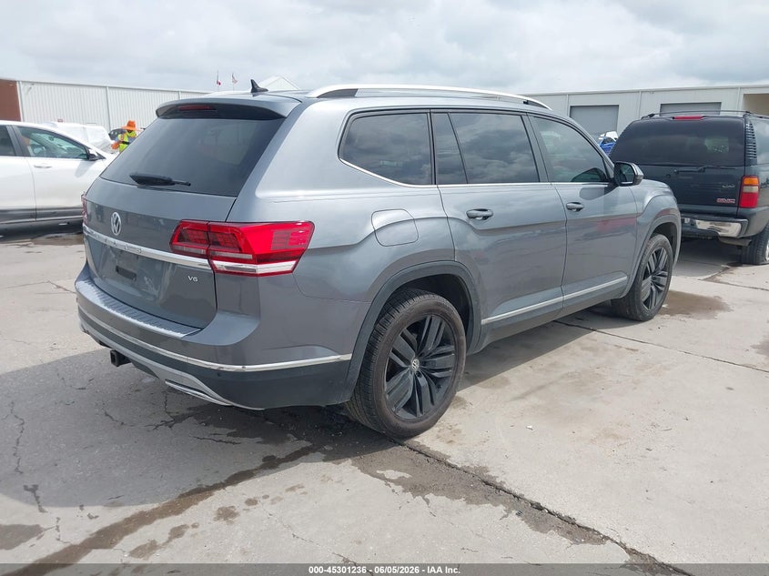 Vin: 1v2er2ca7kc589270, lot: 45799099, volkswagen atlas 3.6l v6 sel 20194