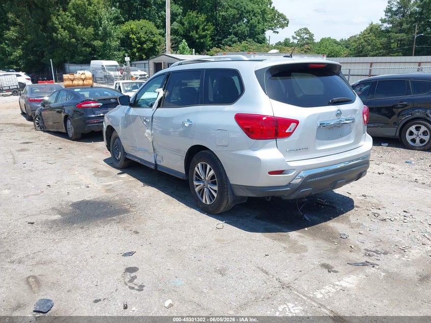 Vin: 5n1dr2mnxjc625462, lot: 45799165, nissan pathfinder s 20183