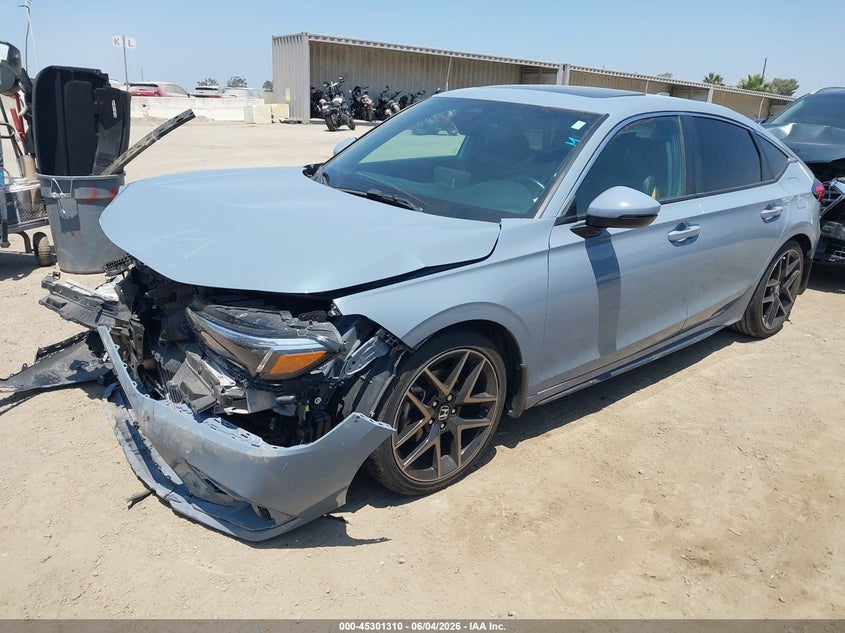Vin: 19xfl1h8xne007456, lot: 45799173, honda civic sport touring 20222