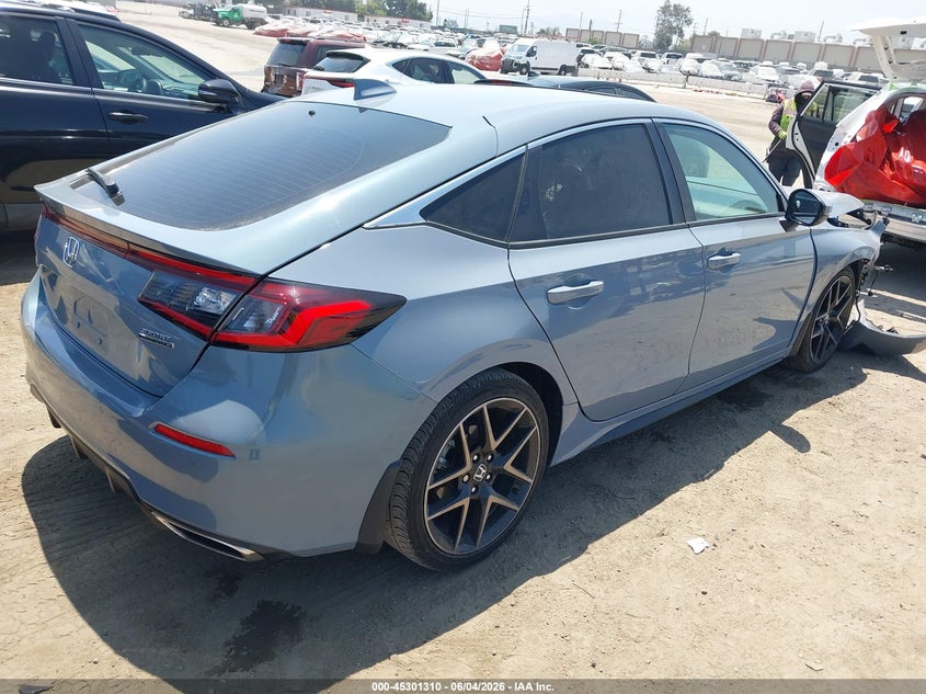 Vin: 19xfl1h8xne007456, lot: 45799173, honda civic sport touring 20224