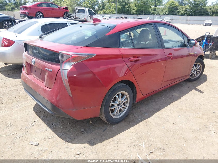 2017 TOYOTA PRIUS auction photo 4