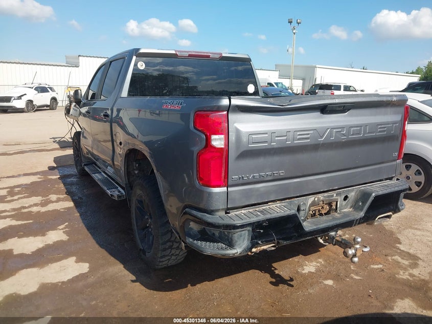 Vin: 3gcpyfed2mg107073, lot: 45799209, chevrolet silverado 1500 4wd  short bed lt trail boss 20213