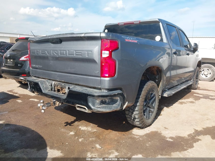 Vin: 3gcpyfed2mg107073, lot: 45799209, chevrolet silverado 1500 4wd  short bed lt trail boss 20214