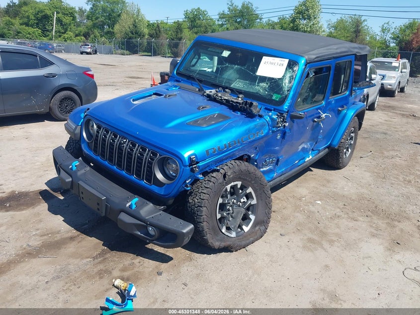 Vin: 1c4rjxr69sw637148, lot: 45799211, jeep wrangler 4xe rubicon 4xe 20252