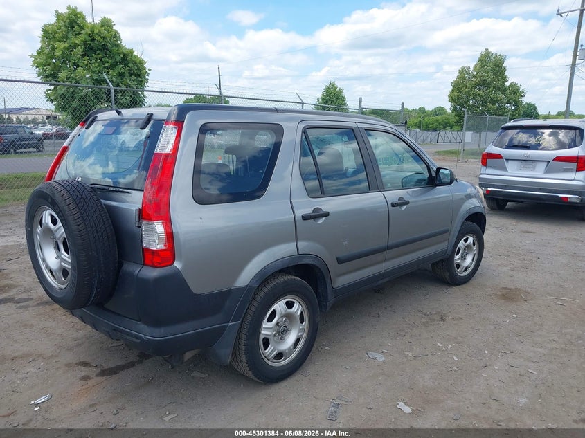 2006 HONDA CR-V SPORT UTILITY VEHICLE 2.4L I-4 DOHC, VVT, 156HP