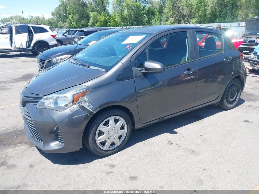 Vin: vnkktud30ha082580, lot: 45799264, toyota yaris l 20172