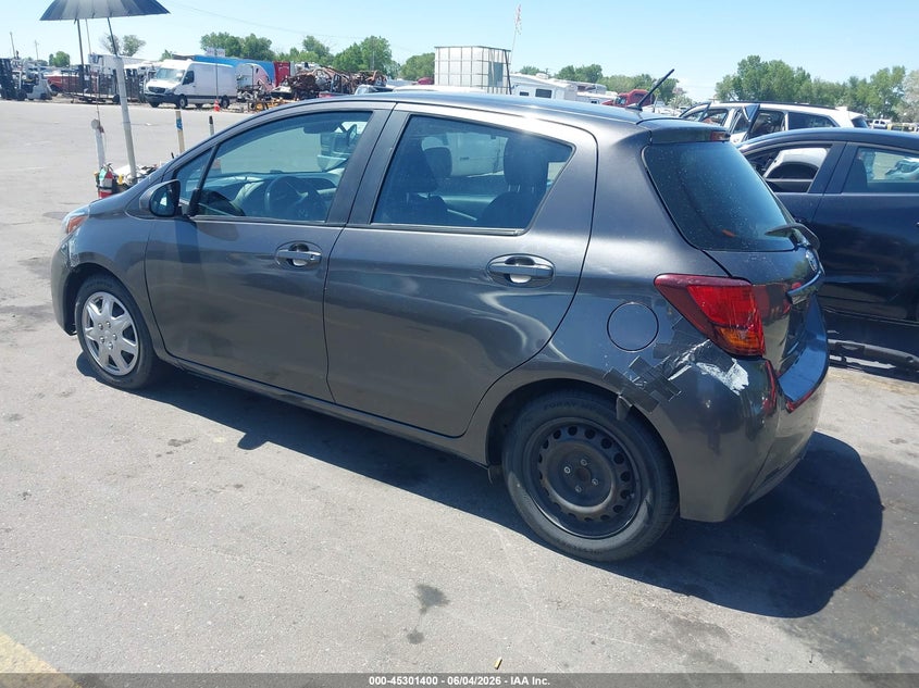Vin: vnkktud30ha082580, lot: 45799264, toyota yaris l 20173