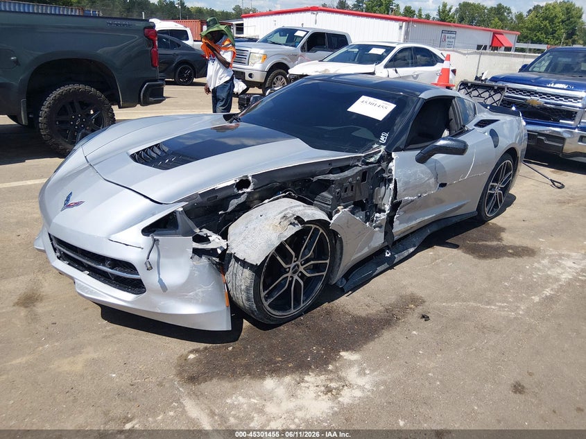 Vin: 1g1yf2d7xj5104819, lot: 45799318, chevrolet corvette stingray 20182