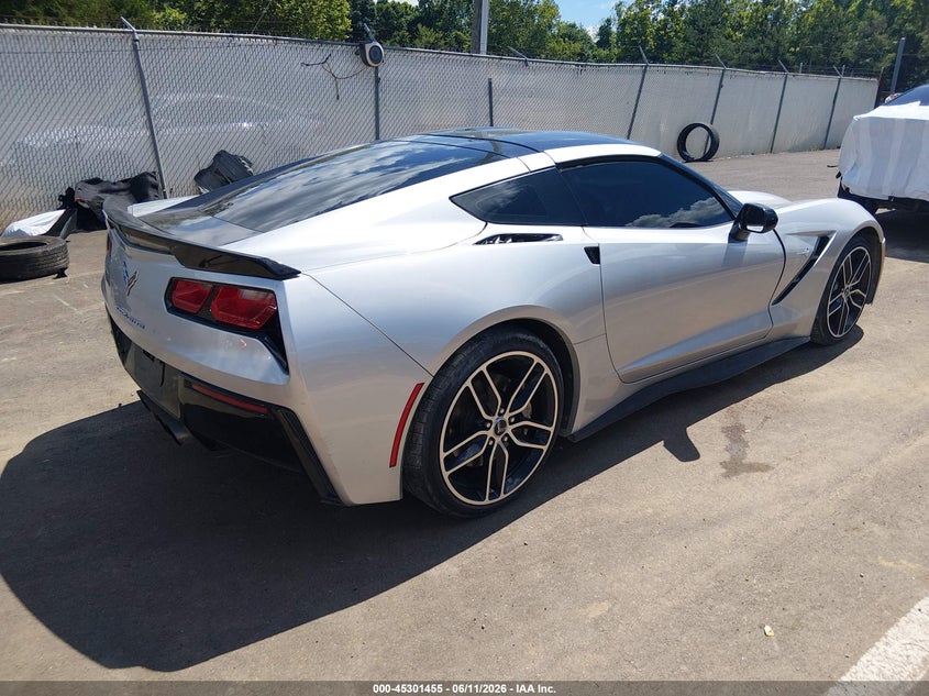 Vin: 1g1yf2d7xj5104819, lot: 45799318, chevrolet corvette stingray 20184