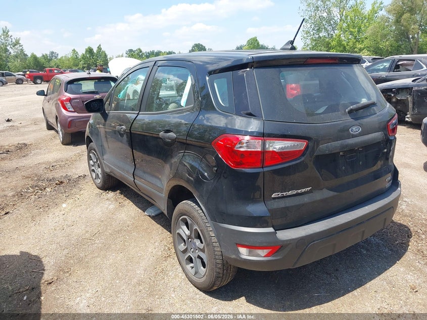 Vin: maj6s3flxlc345892, lot: 45799366, ford ecosport s 20203