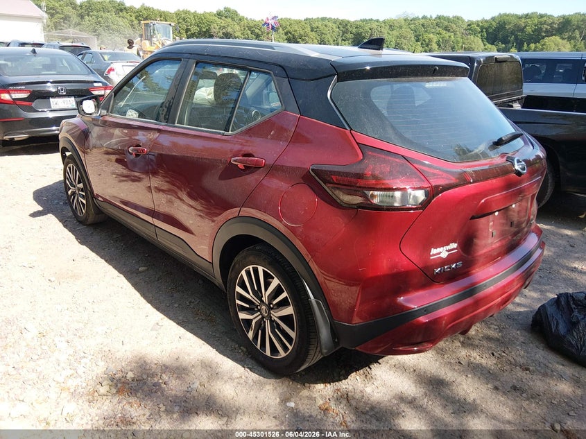 Vin: 3n1cp5cv2ml538191, lot: 45799389, nissan kicks sv xtronic cvt 20213