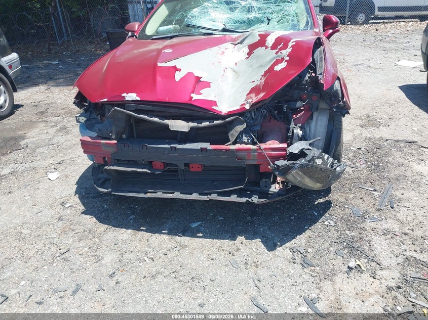 2014 Ford Fusion 2.5 Se red Lot 111045301549 Vin 1FA6P0H72E5386816