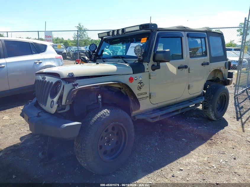 2017 Jeep Wrangler Unlimited Sport 4x4 1C4BJWDG5HL593381 photo 1
