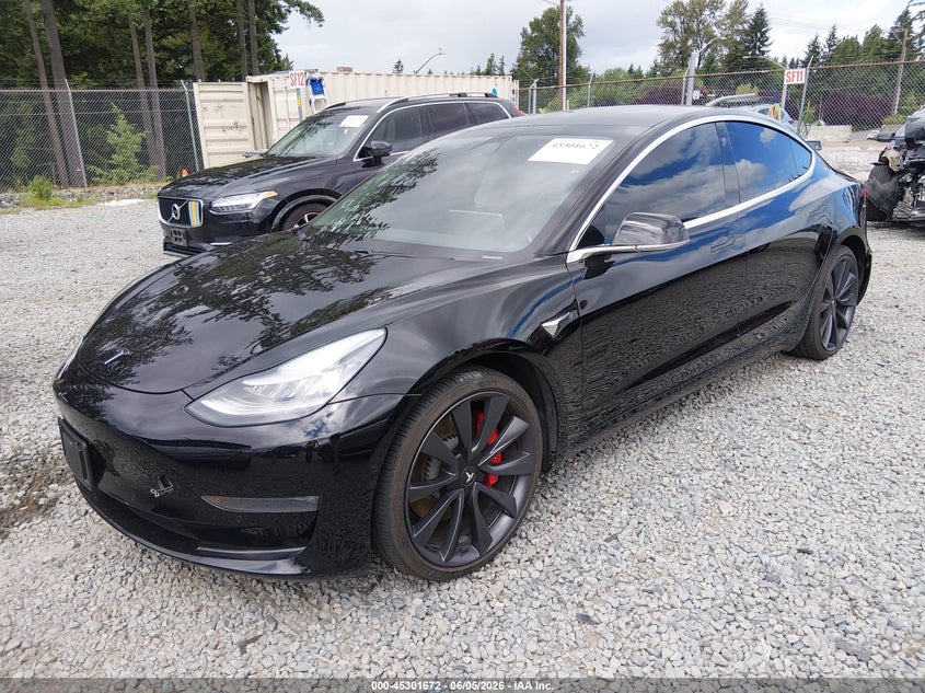 Vin: 5yj3e1ec2lf741943, lot: 45799535, tesla model 3 performance dual motor all-wheel drive 20202
