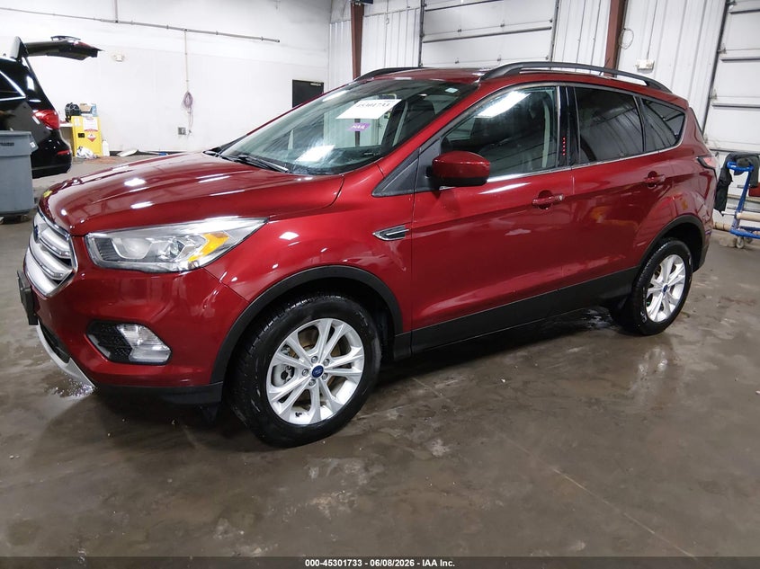 Vin: 1fmcu9hd0jua91340, lot: 45799596, ford escape sel 20182