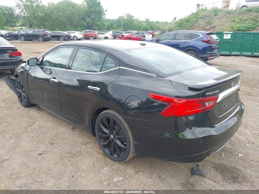 Vin: 1n4aa6apxhc429503, lot: 45799610, nissan maxima 3.5 sr 20173
