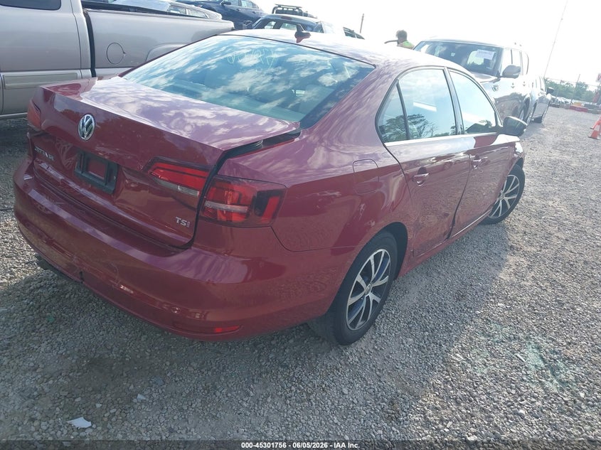 Vin: 3vwdb7aj0hm322459, lot: 45799619, volkswagen jetta 1.4t se 20174
