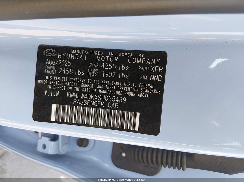 2025 Hyundai Elantra N VIN: KMHLW4DKXSU035439 Lot: 45301758