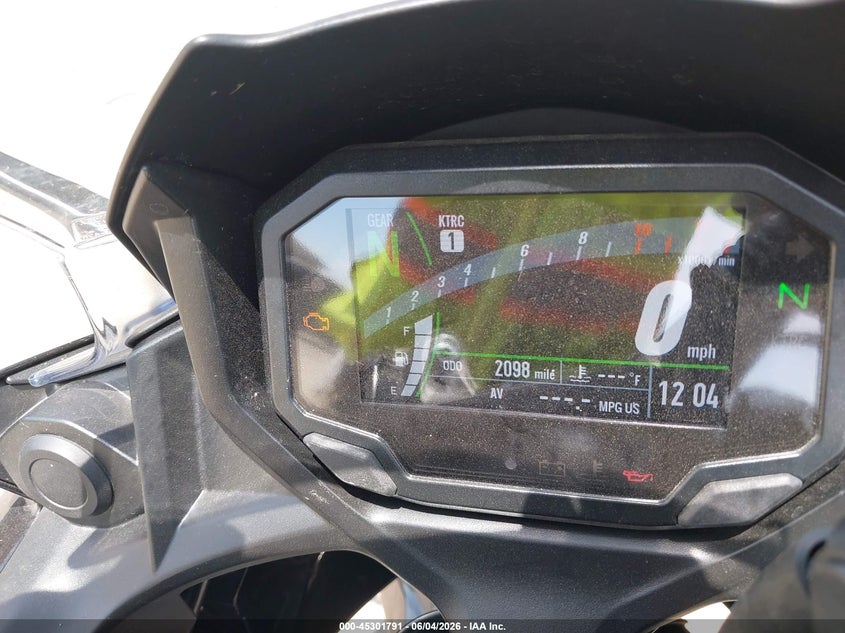 2025 Kawasaki Ex650 R VIN: ML5EXER11SDAG0755 Lot: 45301791