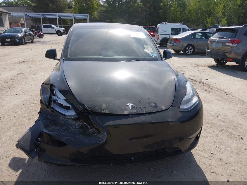 2021 Tesla Model Y Long Range Dual Motor All-Wheel Drive VIN: 5YJYGDEE6MF131662 Lot: 45301811