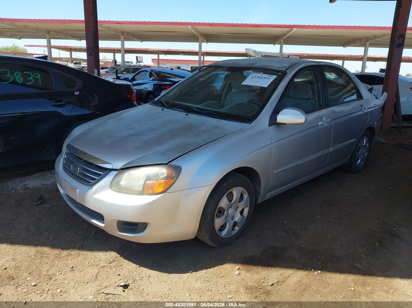 2009 KIA SPECTRA SEDAN 2.0L I-4 DOHC, VVT, 138HP