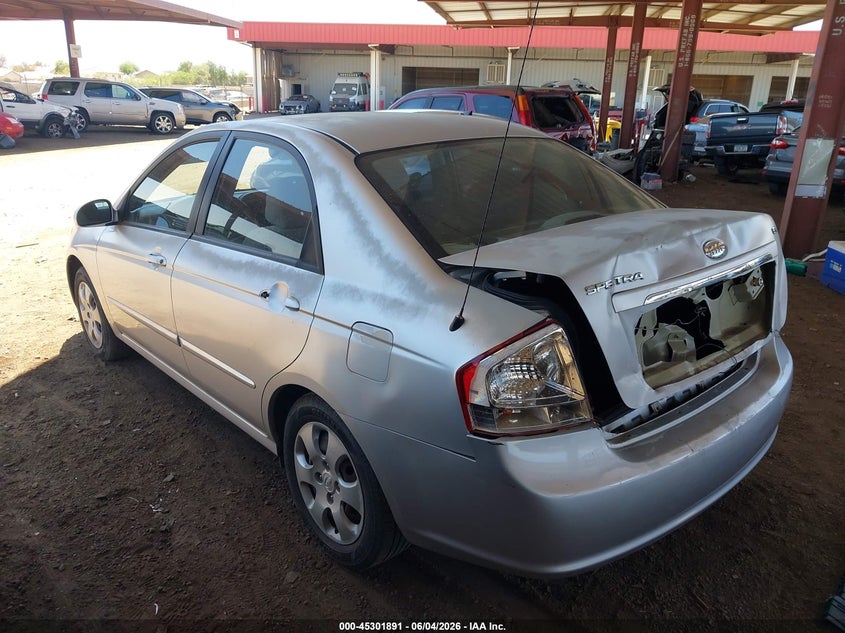 2009 KIA SPECTRA SEDAN 2.0L I-4 DOHC, VVT, 138HP